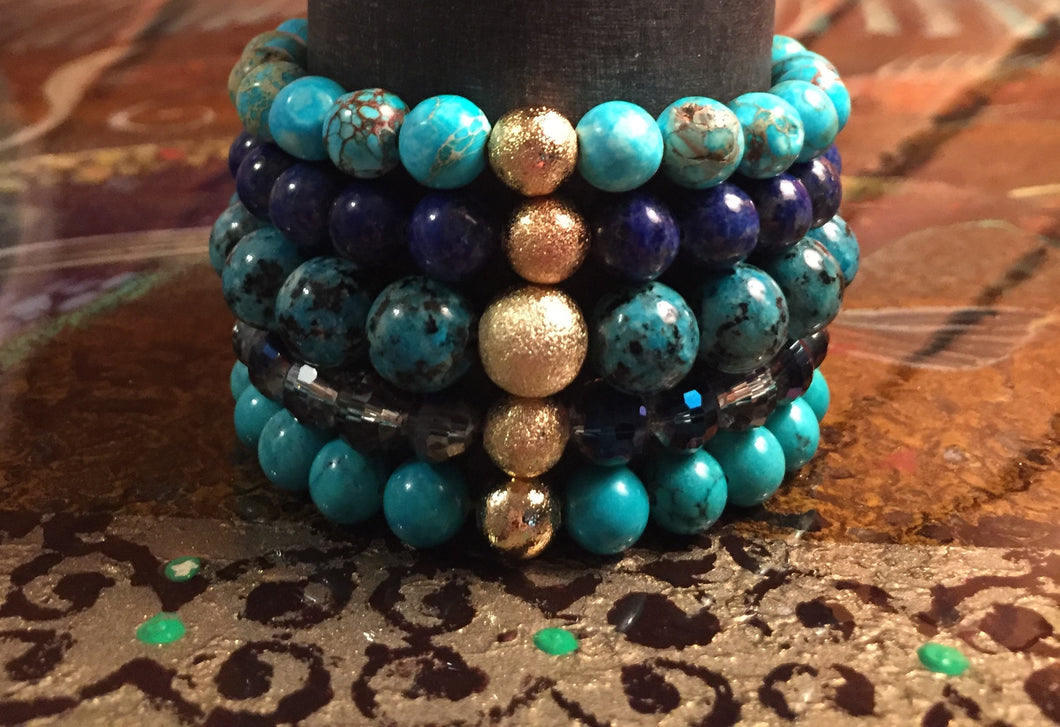 Turquoise Stacked Up