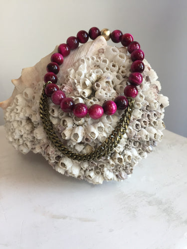 Pink Tiger Eye Single